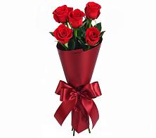 Букет 5 Красных роз Эдлесс Лав в Мокрое