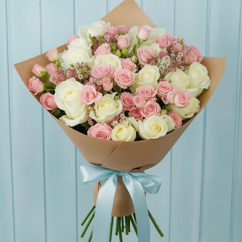 Букет цветов из: Розы в Мокрое