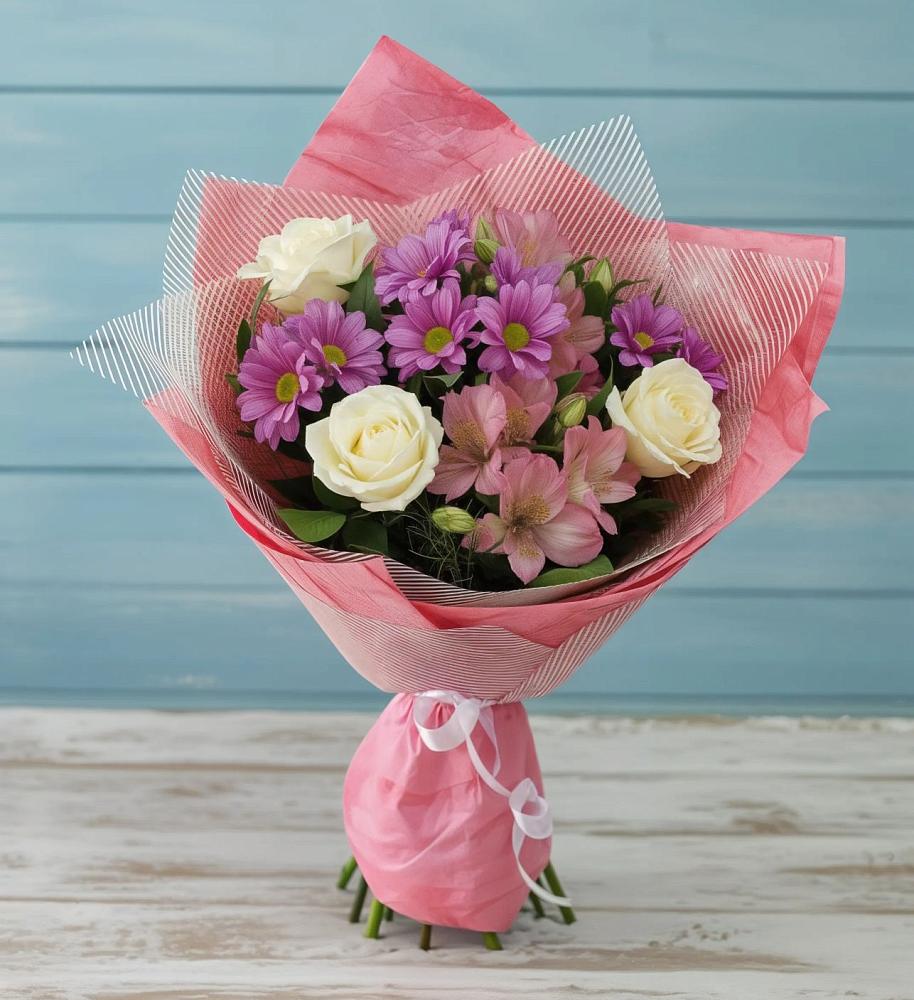 Букет цветов из: Герберы в Мокрое