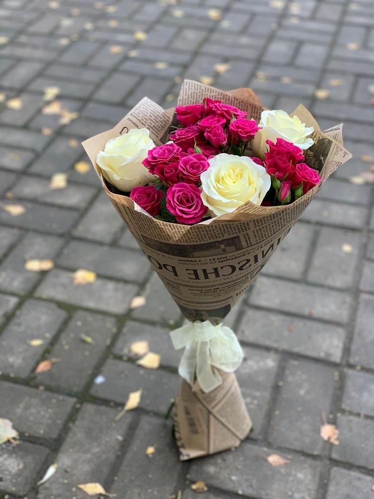 Букет цветов из: Розы в Мокрое