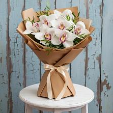 Букет цветов из:  Орхидеи и Розы в Мокрое